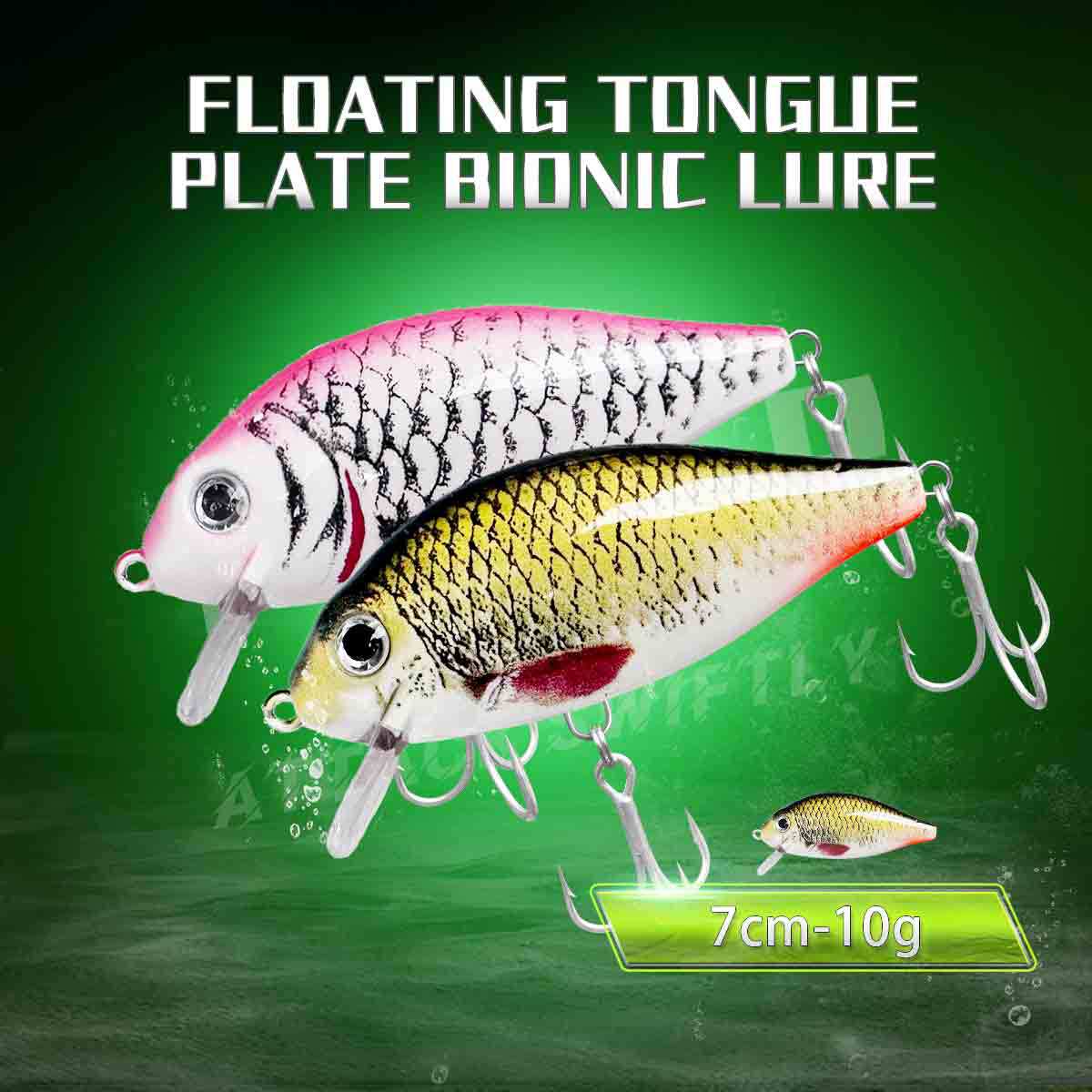 Floating Minnow Bait biomimetic body design