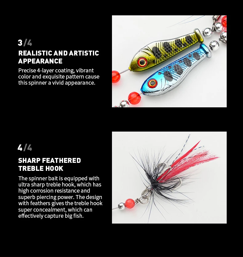 Trout Double Blade Inline Spinner