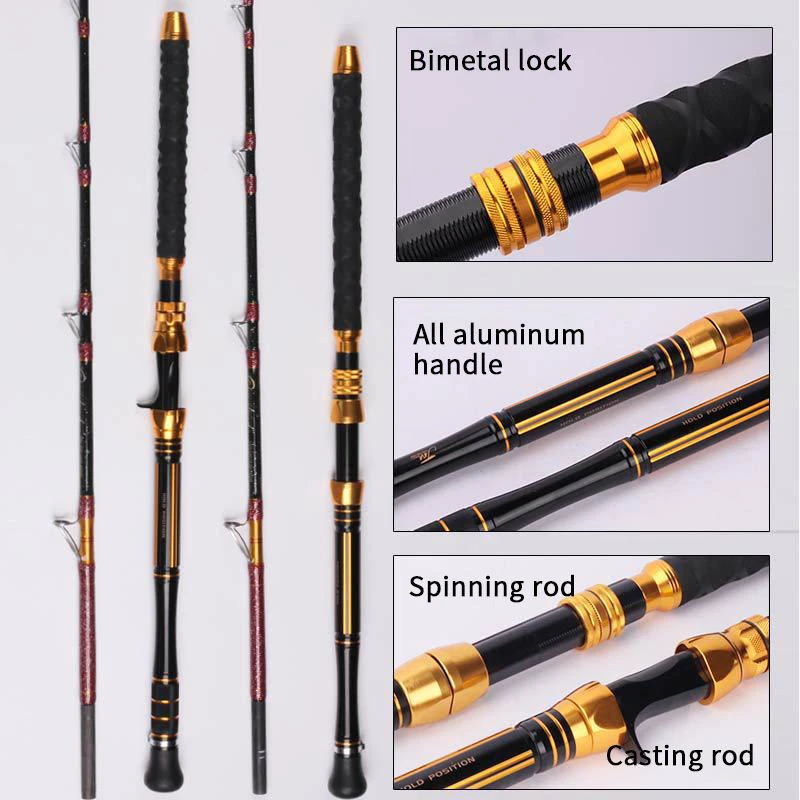 Boat Jigging Rod with Fuji Guides and Aluminum Reel Seat Boat Jigging Rod with Fuji Guides and Aluminum Reel Seat