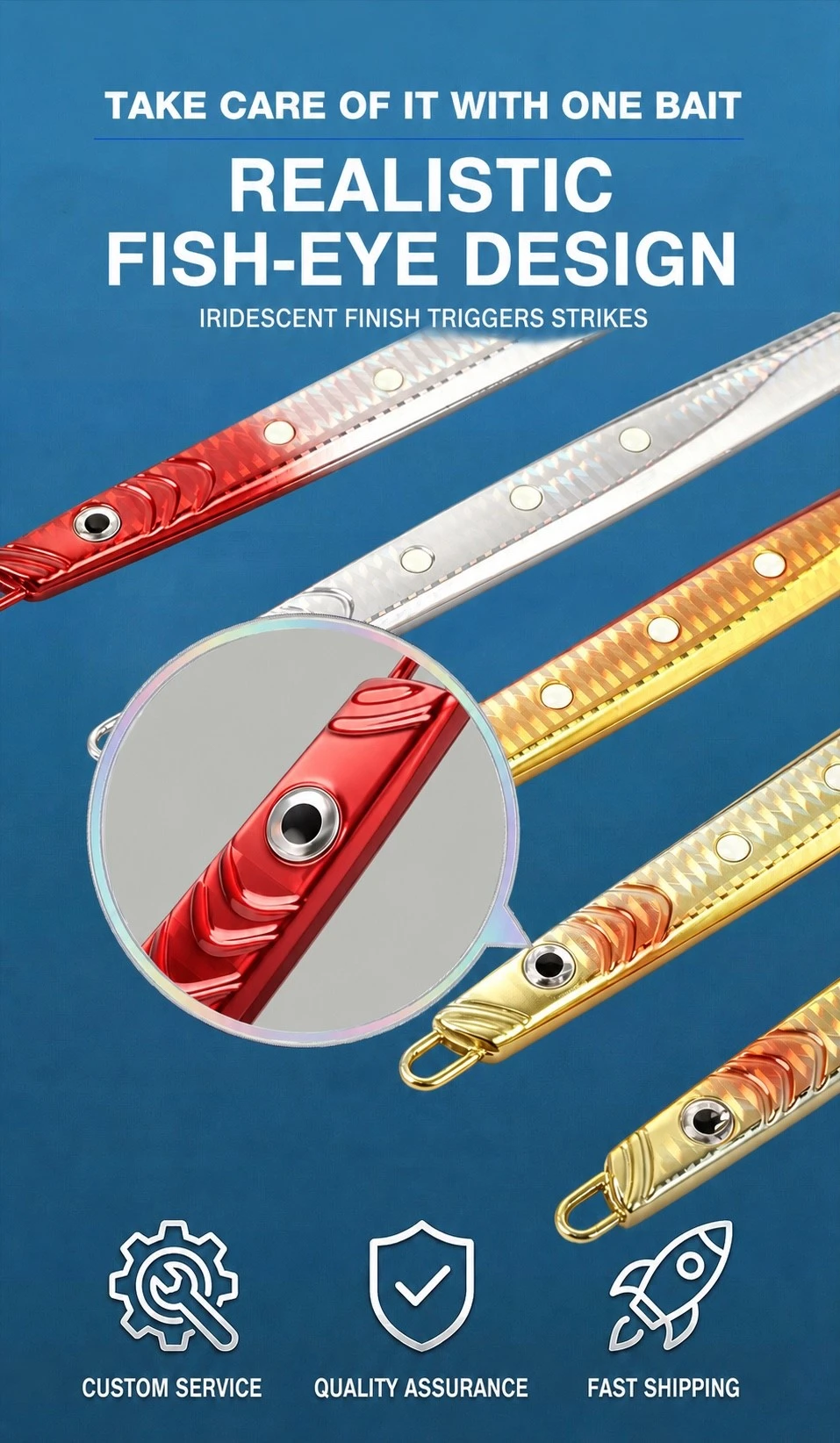 Red head glow metal jig Red head glow metal jig