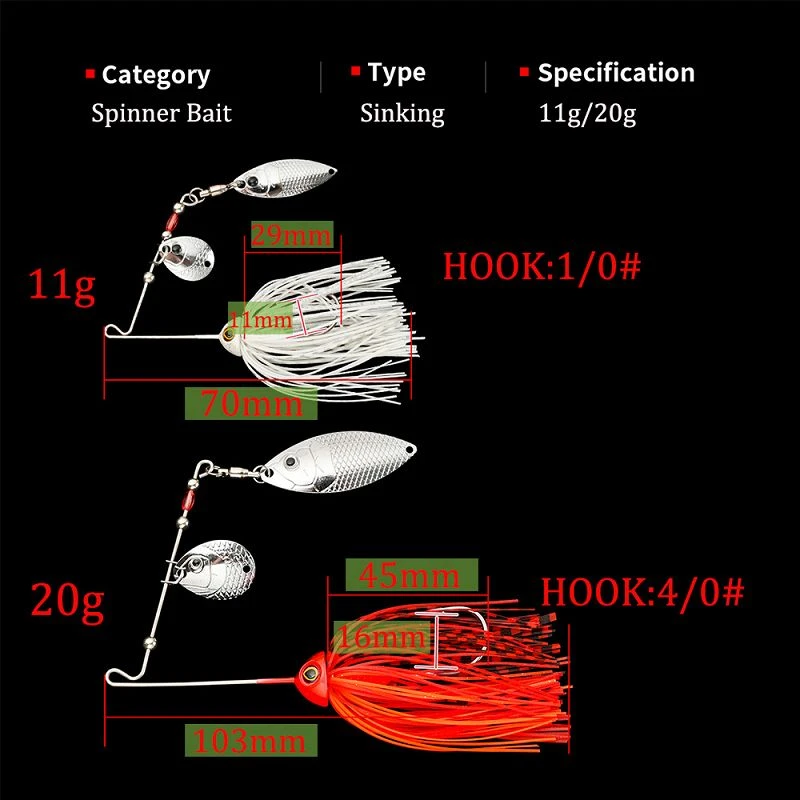custom double blade spinnerbait(001) custom double blade spinnerbait(001)