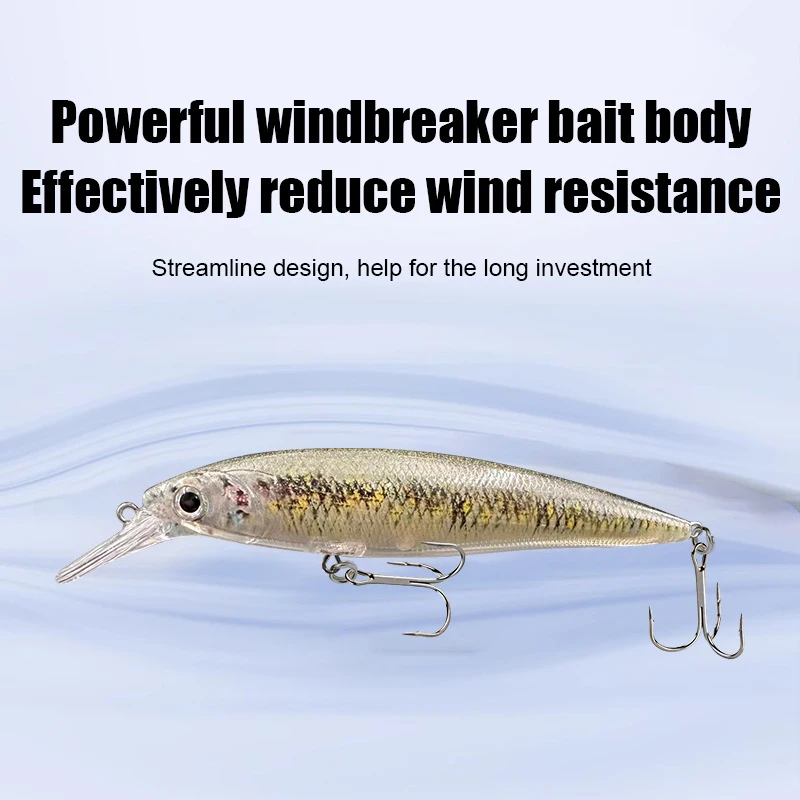 Realistic Minnow Lure streamlined body design 1 Realistic Minnow Lure streamlined body design 1