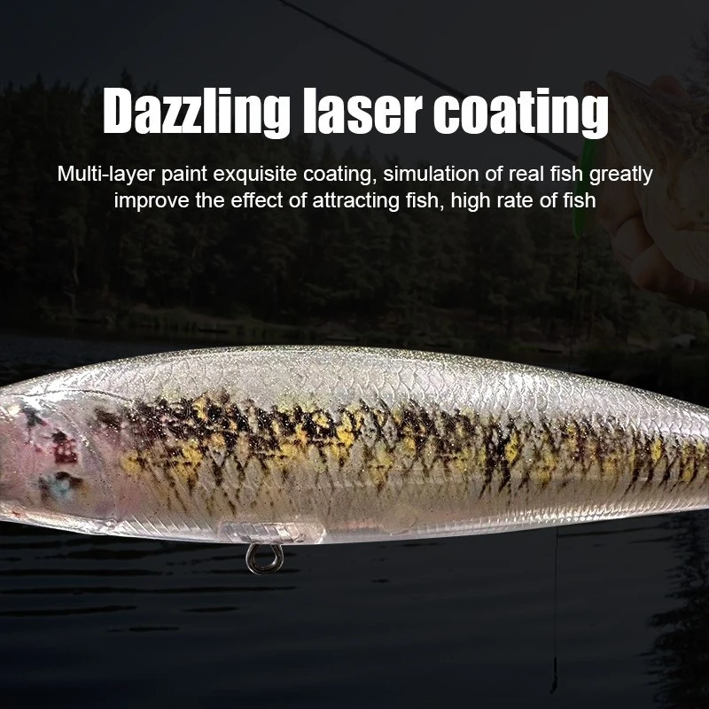 Realistic Minnow Lure high wobbling action Realistic Minnow Lure high wobbling action
