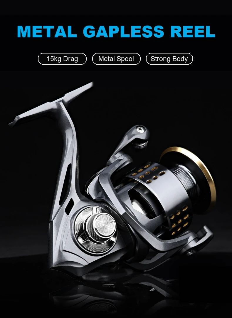 4000 spinning reel with 15kg drag and metal body 4000 spinning reel with 15kg drag and metal body