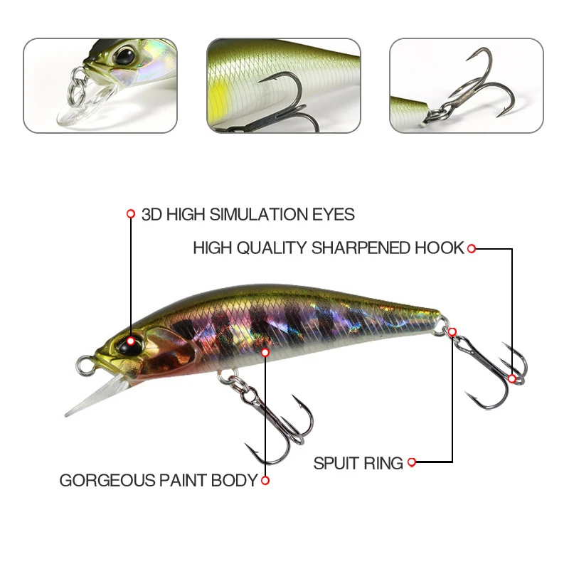 Custom Small Minnow Lure Custom Small Minnow Lure
