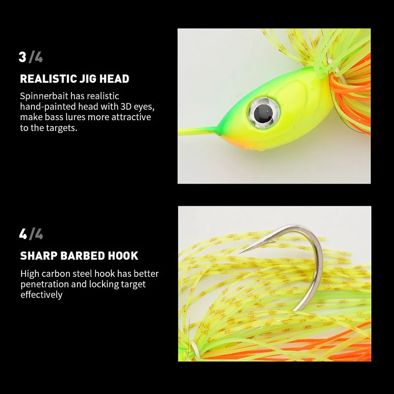 heavy spinnerbait six colors(001)