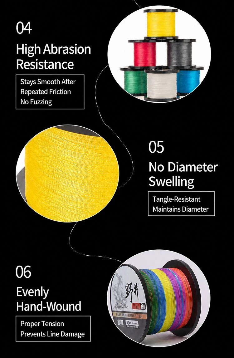 wholesale braided PE fishing line wholesale braided PE fishing line