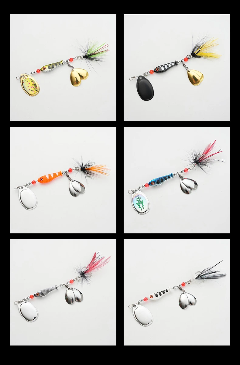 Bass Double Blade Inline Spinner