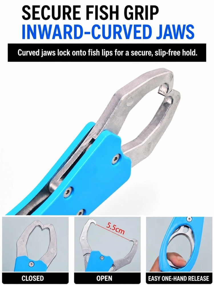 Fish Lip Gripper with Curved Jaw Fish Lip Gripper with Curved Jaw