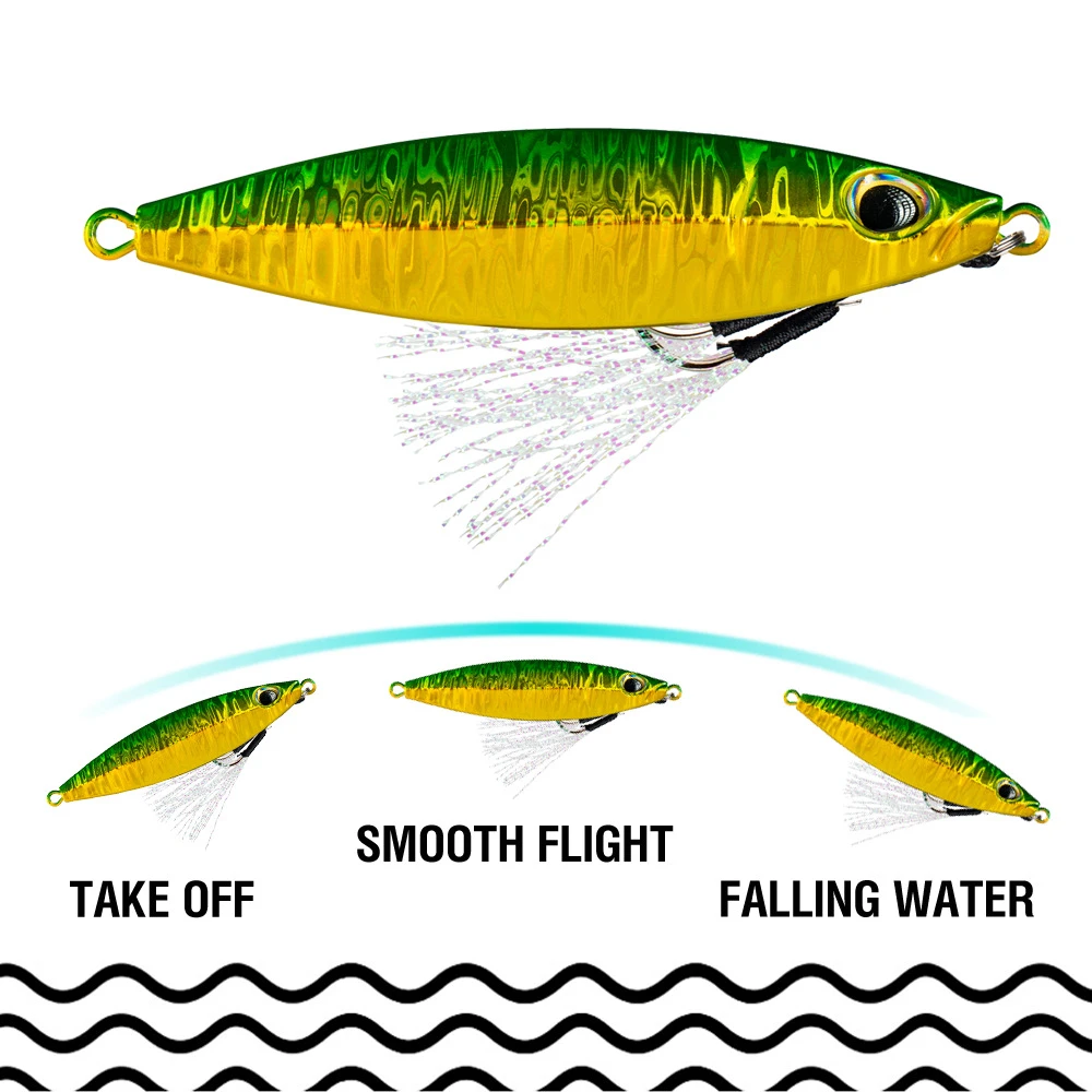 Compact slow jig body designed for controlled sinking action