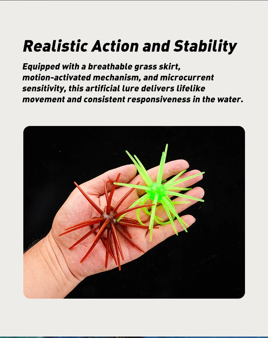 Sea Urchin Soft Bait ultra soft tentacles Sea Urchin Soft Bait ultra soft tentacles