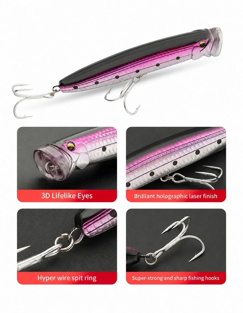walking popper bait with treble hooks(001) walking popper bait with treble hooks(001)