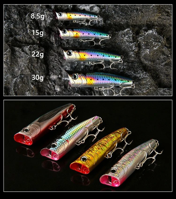 90mm surface popper hard bait(001) 90mm surface popper hard bait(001)