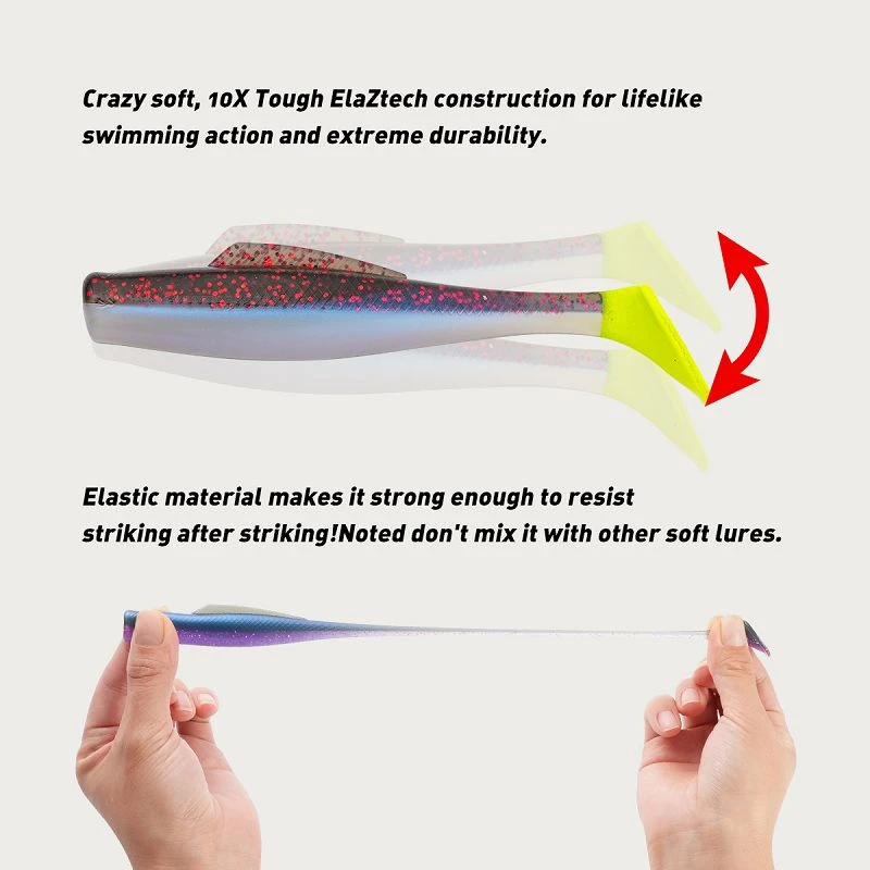 TPR paddle tail soft bait(001) TPR paddle tail soft bait(001)