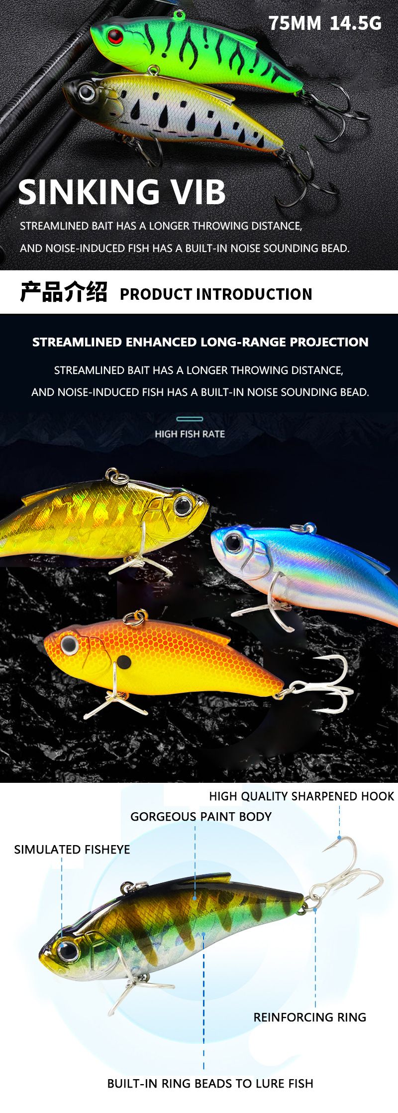 Performance Lipless Fishing Lures(002)