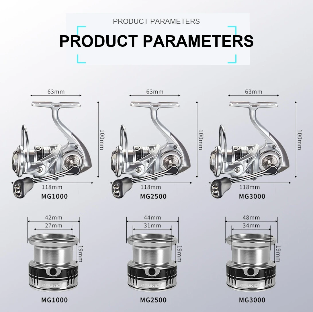CNC Aluminum Handle Spinning Reel CNC Aluminum Handle Spinning Reel