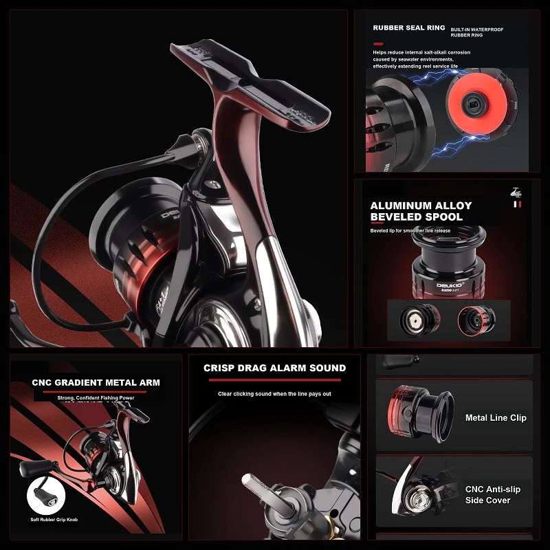 8KG Smooth Drag System Fishing Reel 8KG Smooth Drag System Fishing Reel