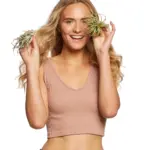 Solid Rib Brami Yoga Crop Top