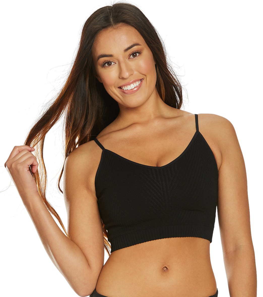 7269386944555-black-1a.jpg Ribbed Row Crop Tank - Image 1
