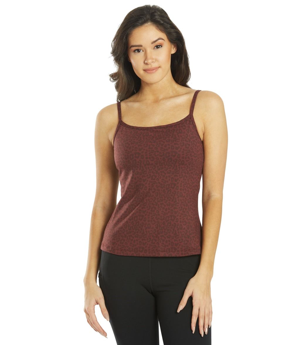 7269409587243-burgundycheetah-1a.jpg Divine Cheetah Scoop Back Support Tank - Image 1