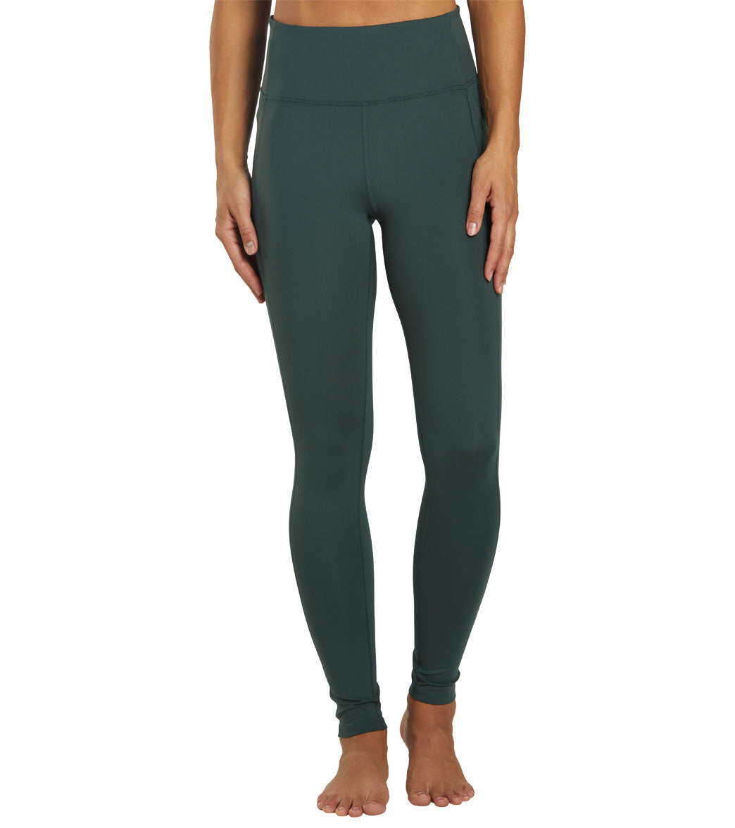 7269650759723-moss-1a.jpg Girlfriend Collective Full Length High Rise Pocket Legging 28.5" - Image 1