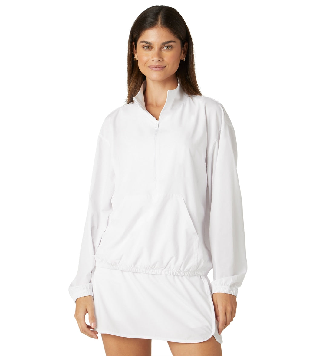 7269657280555-truewhite-1a.jpg In Stride Half Zip Pullover - Image 1
