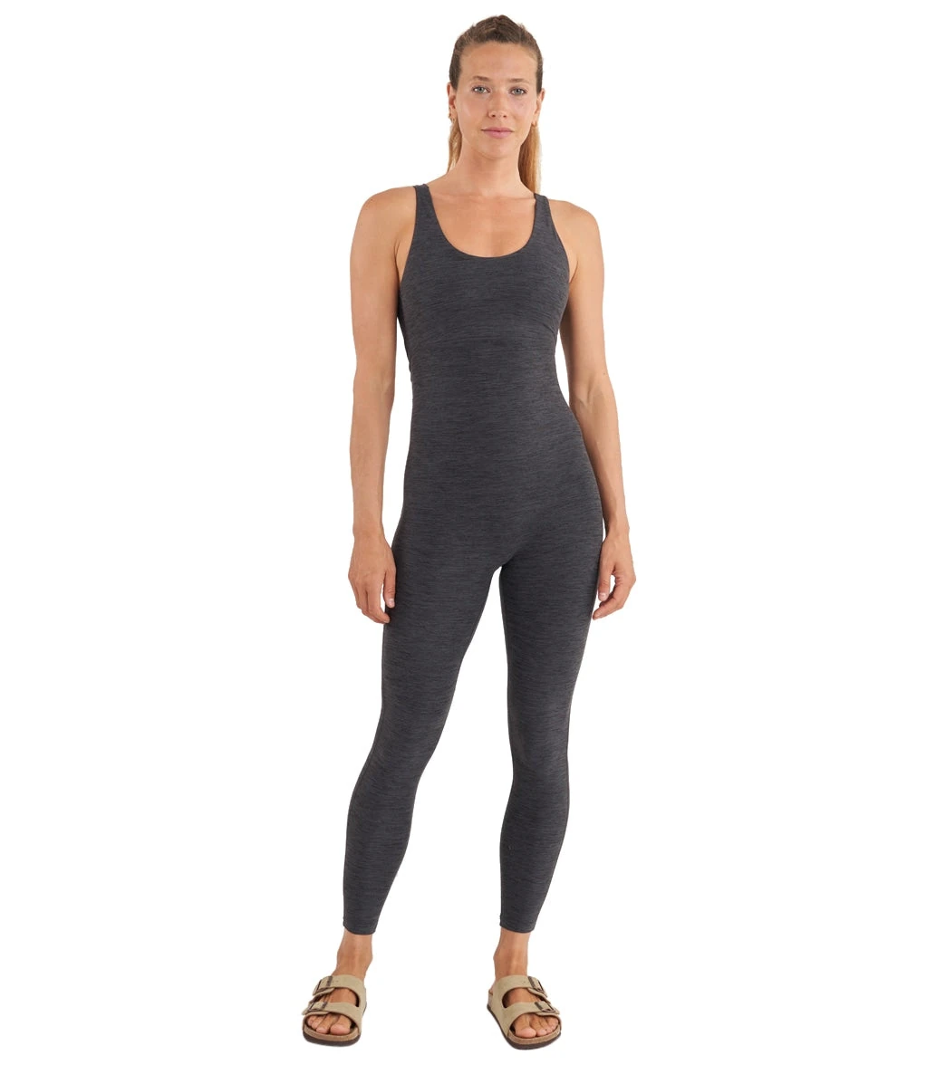 7269697880107-heatherblack-1a.webp Thrive Societe Twist Back Onesie - Image 1