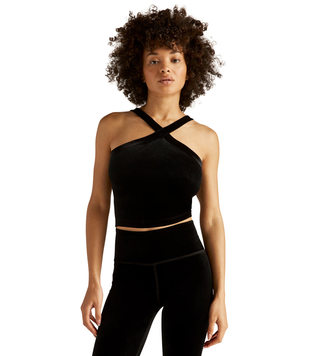 7269701353515-black-1a.jpg Converge Cropped Tank - Image 1