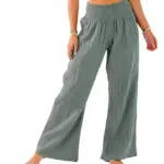 Lotus and Luna Wide Leg Cotton Pants