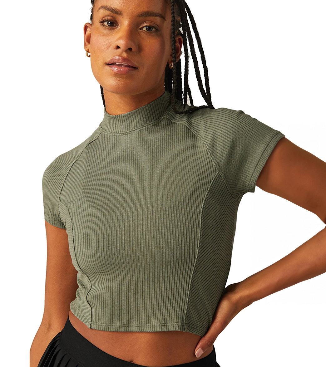 7269728059435-greendusk-1a.jpg Formation Cropped Tee - Image 1