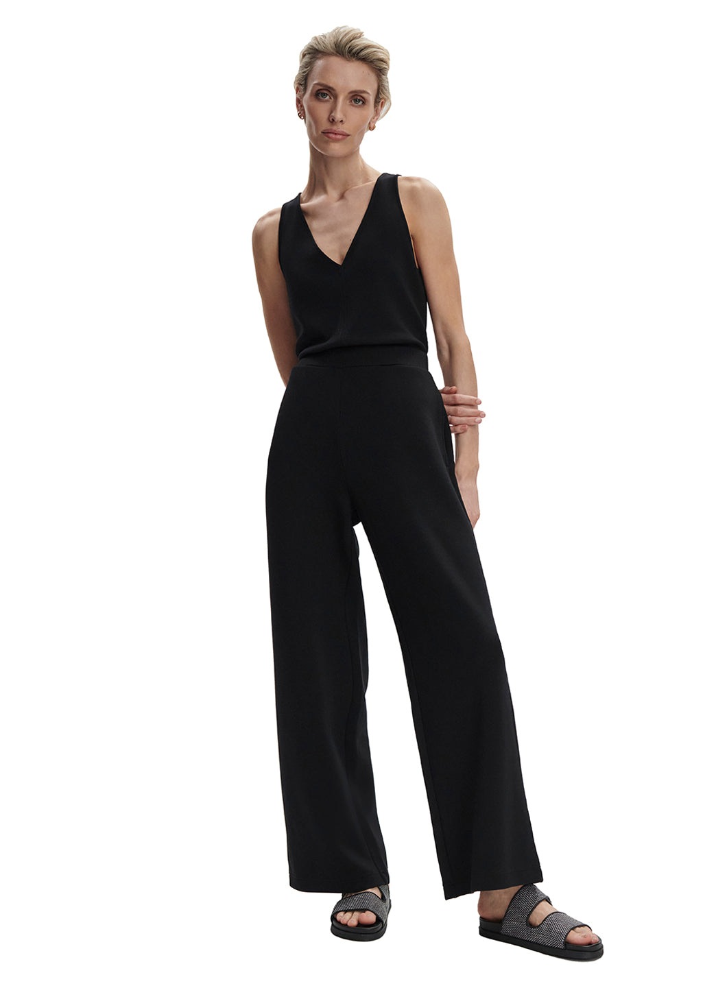 7367903903787-black-1a.jpg Alina Wide Leg Jumpsuit - Image 1