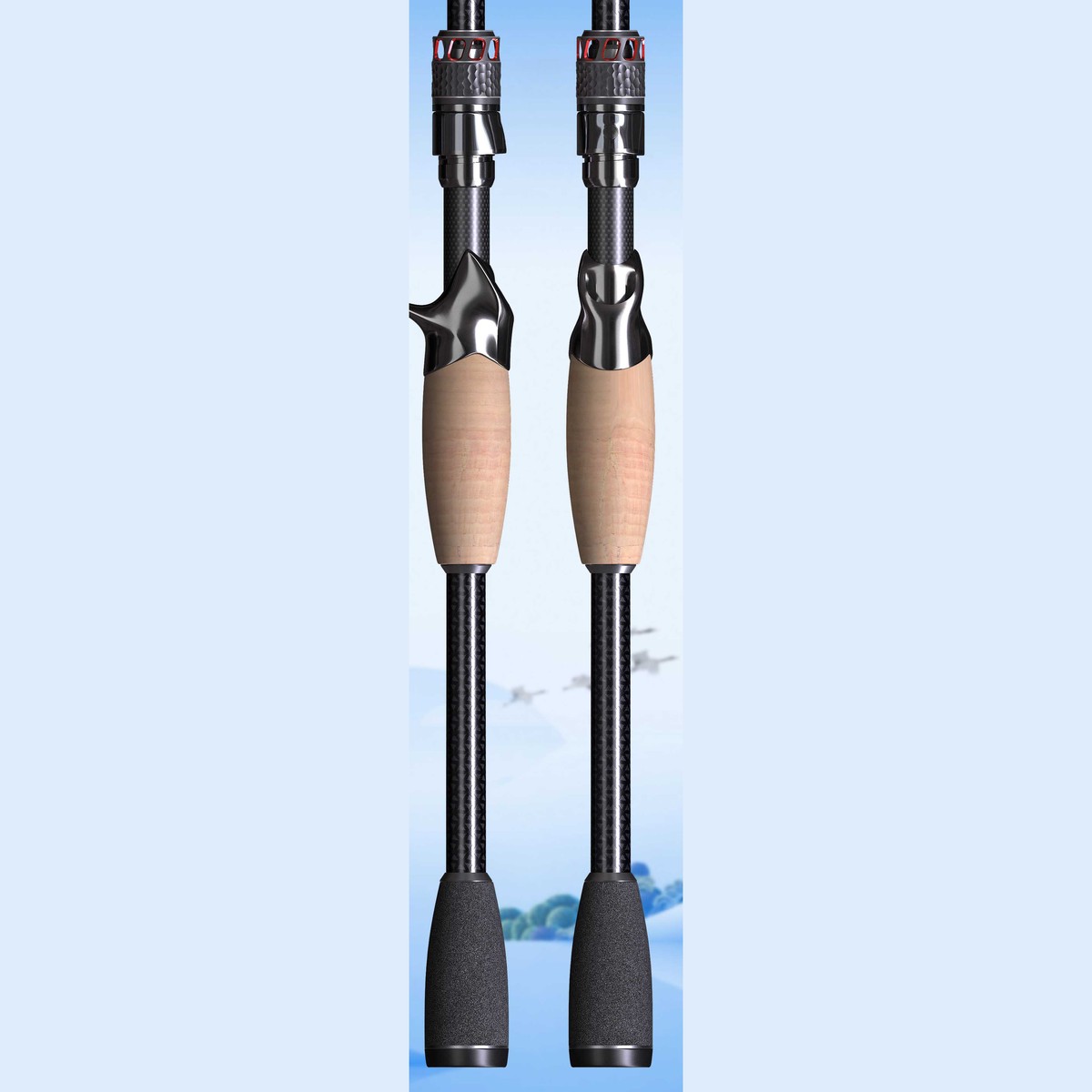 YT-01 Split Trigger Reel Seat (Carbon-Reinforced Nylon)