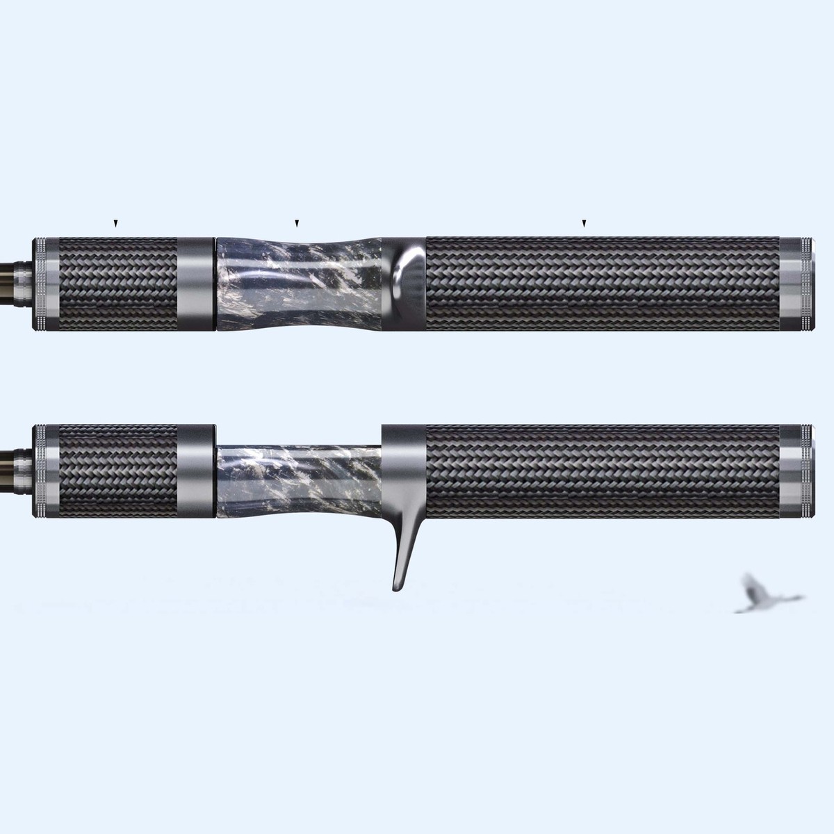 YT-06 Braided Carbon Reel Seat Handle
